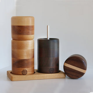 Pepper/Salt Mill Set - Cherry/Oak/Ash/Walnut - 6 in