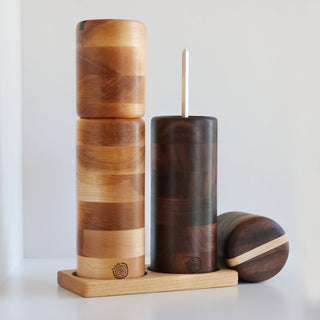 Pepper/Salt Mill Set - Cherry/Oak/Ash/Walnut - 6 in