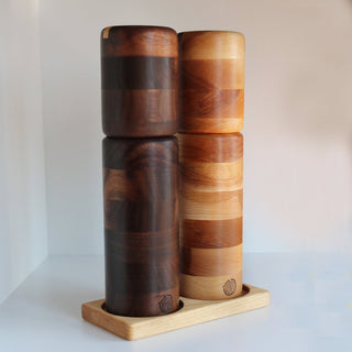 Pepper/Salt Mill Set - Cherry/Oak/Ash/Walnut - 6 in