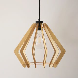 Suspension en bois Hygge – luminaire au design scandinave fabriqué au Québec