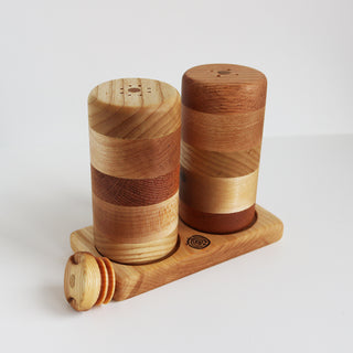 Salière et poivrière de table - frêne/merisier/chêne