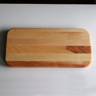 Plateau de présentation réversible en bois 7 × 14 po | Merisier