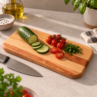 Plateau de présentation réversible en bois 7 × 14 po | Merisier