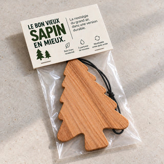 Sapin sent-bon en bois | Désodorisant pour voiture
